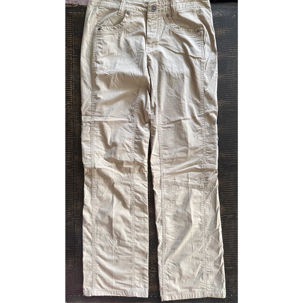 KÜHL High performance hiking pants/capris khaki color women’s Sz 4 GUC - Picture 3 of 10